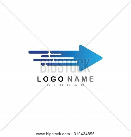 Fast Arrow Logo Vector Template
