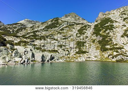 Landscape With Left Kralev Dvor Pass And Samodivski Lakes, Pirin Mountain, Bulgaria