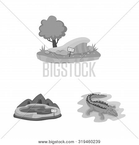 Vector Design Of Zoo And Park Icon. Collection Of Zoo And Animal Vector Icon For Stock.