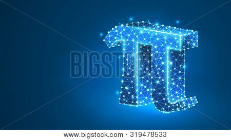 Pi, The Letter Of A Greek Alphabet. Greek Numerals, Mathematical Number Eighty Concept. Abstract, Di