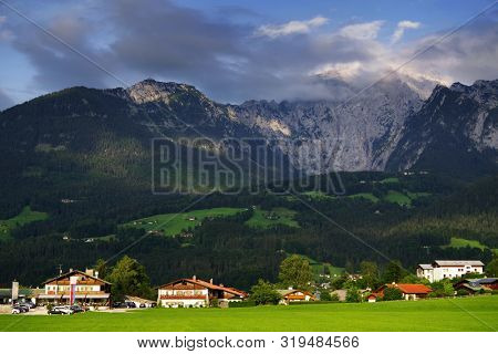 Alpine landscape in South Bavaria, Germnay, Europe
