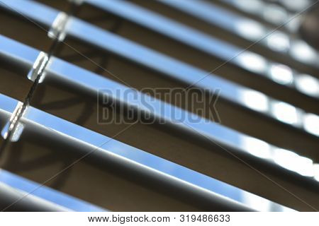 Window Blinds, Half Open.