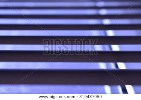 Window Blinds, Half Open.