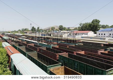 Kazakhstan, Ust-kamenogorsk - 26 June. 2019. Oskemen 1 Railway Station.