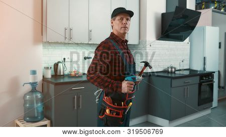 Jack Of All Trades. Man Solves Small Household Problems