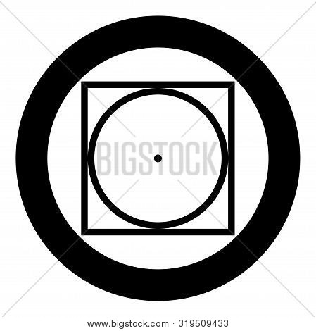 Drum Drying In Machine Delicate Mode Clothes Care Symbols Washing Concept Laundry Sign Icon In Circl