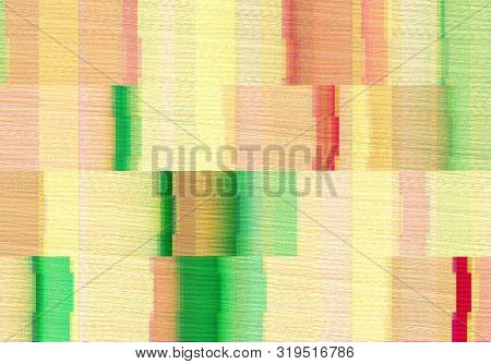 Abstract Background With Glitch Scanlines Tv Style