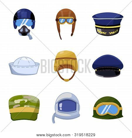 Isolated Object Of Army And Officer Sign. Collection Of Army And Soldier Stock Symbol For Web.