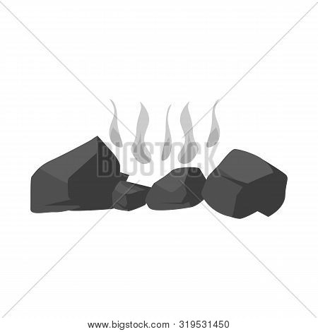 Vector Illustration Of Firewood And Bonfire Icon. Set Of Firewood And Wood Vector Icon For Stock.