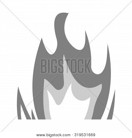 Vector Design Of Bonfire And Light Symbol. Set Of Bonfire And Yellow Vector Icon For Stock.