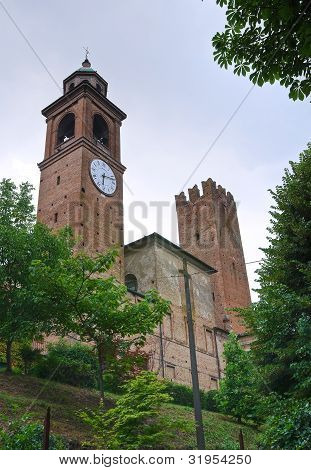 SchloÃŸ von Castelnuovo Fogliani. Emilia-Romagna. Italien.