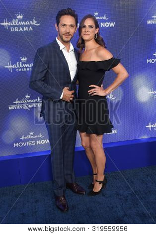 LOS ANGELES - JUL 26:  Michael Rady and Rachael Kemery arrives for the Hallmark Channel and Hallmark Movies & Mysteries Summer 2019 TCA on July 26, 2019 in Los Angeles, CA                