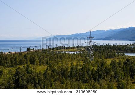 View Of The Section Of The Trans-siberian Railway Near The City Of Slyudyanka, Irkutsk Region, Russi
