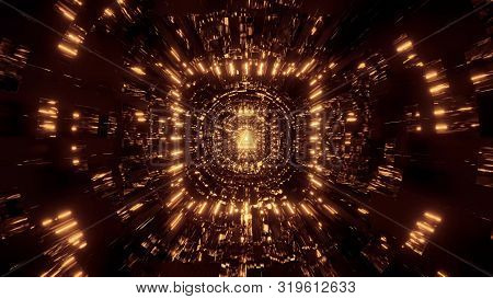Abstract Reflection Background With Golden Tringle Wireframe Design 3d Rendering Wallpaper