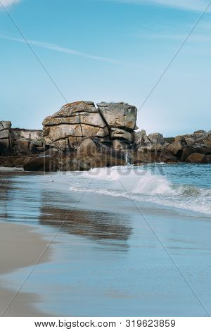 Beach In The Coast Of Kerlouan, Brittany