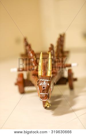Indian Festival Pola, Beautiful Little  Bull Cart Like Toy