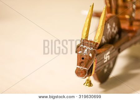 Indian Festival Pola, Beautiful Little  Bull Cart Like Toy