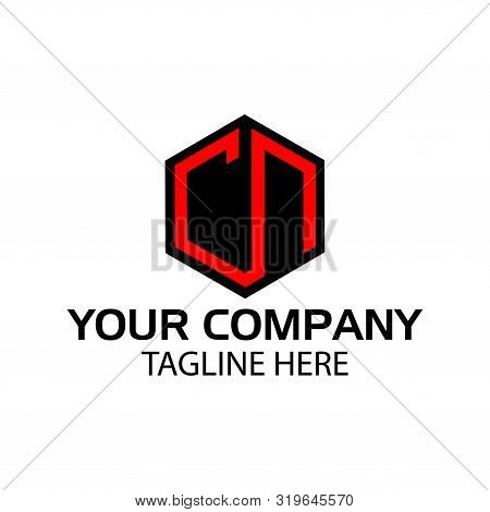 Letter Cn Stock Logo, Cn Initial., Flat Design. Vector Illustration On White Background