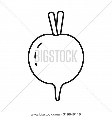 Vector Design Of Beet And Beetroot Sign. Collection Of Beet And Diet Stock Vector Illustration.