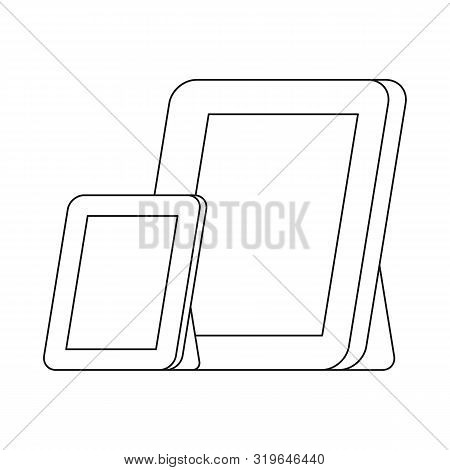 Vector Design Of Frame And Photo Icon. Set Of Frame And Blank Vector Icon For Stock.
