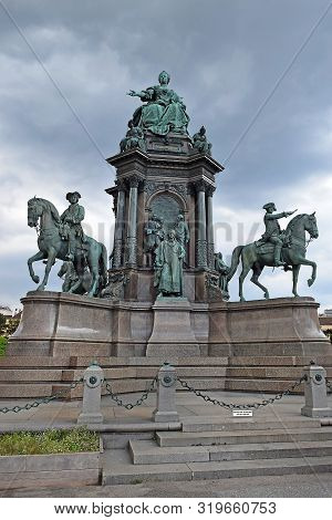 Empress Maria Theresia Of Habsburg Monument At Maria-theresien-platz In Vienna, Austria