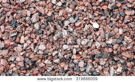 Image Of Many Gravel For Background At Day