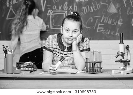 Stressed And Tired Doctor. Biology School Lesson. Chemistry Research. Science Experiments In Laborat