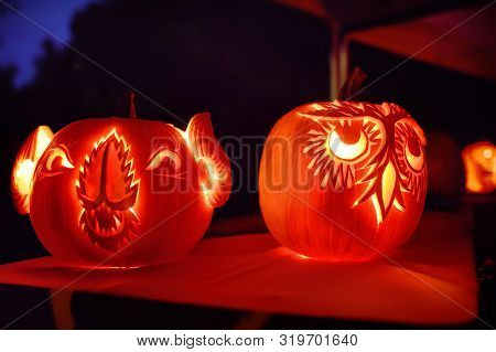New York, Usa - October 29, 2018: Halloween Celebrations In New York's Central Park In The Fall.