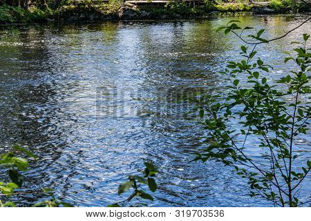 The Tahmajoki River Flows From Lake Ruokoyarvi To Lake Ladoga. The River Has Many Rapids And Small W