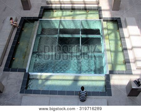 July 6, 2012, Ottawa, Canada, National Gallery Of Canada Art Museum, Two Kids A Young Boy And Young 
