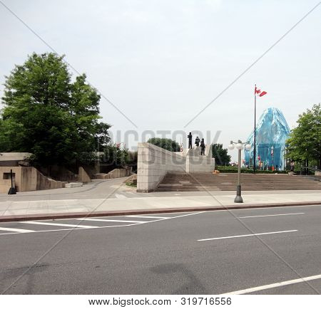 July 3, 2013, Ottawa, Ontario, Canada, Reconciliation: The Peacekeeping Monument With Canadian Natio