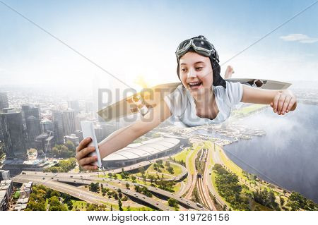 Fly with self-made plane wing
