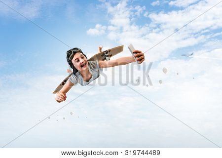 Fly with self-made plane wing