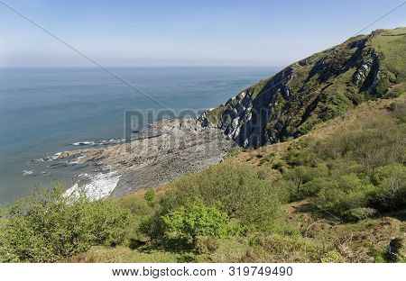 Freshwater Bay Near Lincombe, North Devon, Uk