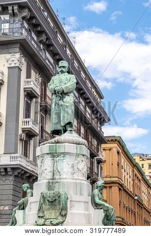 Statue Of Umberto I In Naples, Italy
