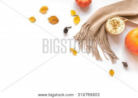 Autumn Flat Lay With Coffee