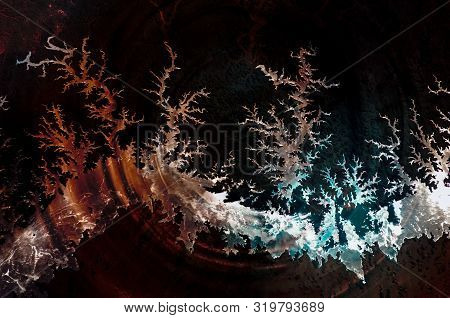 Egypt's Lake Nasser Satellite View, Color Transition Collage. Elements Of This Image Furnished By Na