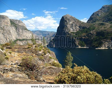 Beautiful View Of Hetch Hetchy Reservoir, California, Usa