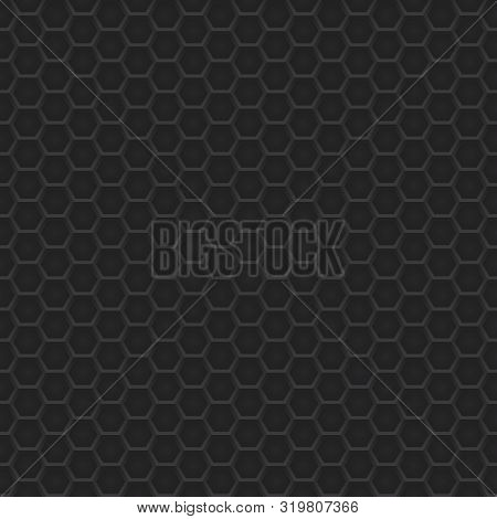 Black & Grey Geometric Circular Abstract Seamless Pattern Background