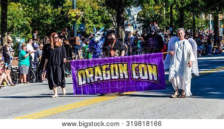 Atlanta, Georgia - August 31, 2019: The Annual Dragoncon Parade Attracts Over 30, 000 Participants A