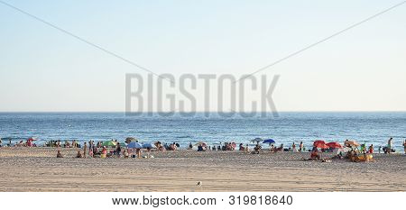 Sanlucar De Barrameda Beach. Cadiz. Andalusia. Spain. Europe. August 25, 2019