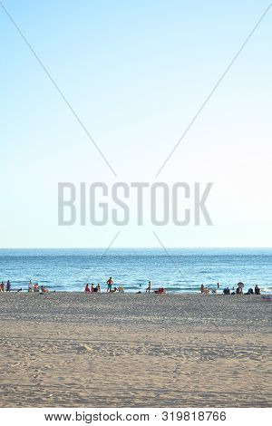 Sanlucar De Barrameda Beach. Cadiz. Andalusia. Spain. Europe. August 25, 2019