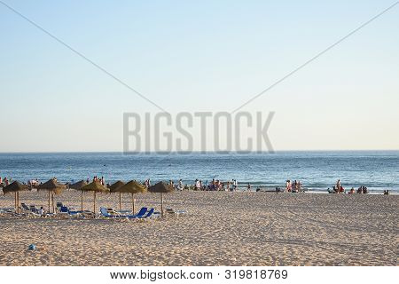 Sanlucar De Barrameda Beach. Cadiz. Andalusia. Spain. Europe. August 25, 2019