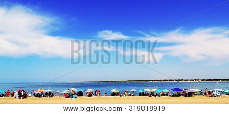Sanlucar De Barrameda Beach. Cadiz. Andalusia. Spain. Europe. August 25, 2019