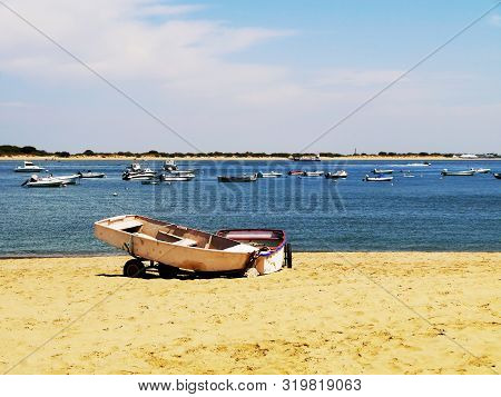Sanlucar De Barrameda Beach. Cadiz. Andalusia. Spain. Europe. August 25, 2019