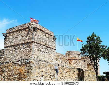 Santiago Castle In Sanlucar De Barrameda, Cádiz. Andalusia Spain. Europe August 25, 2019