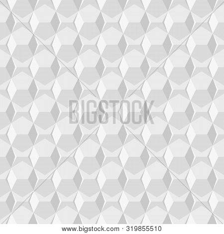 White Geometric Circular Abstract Seamless Pattern Backgroundprint