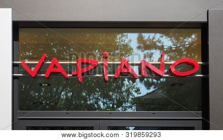 Aachen - Aug 2019: Vapiano Sign