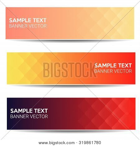 Abstract Vector Beautiful Banner Color Gradient Background