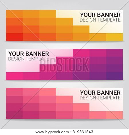 Abstract Beautiful Banner Template Background, Vector Illustration ,design For Business Presentation